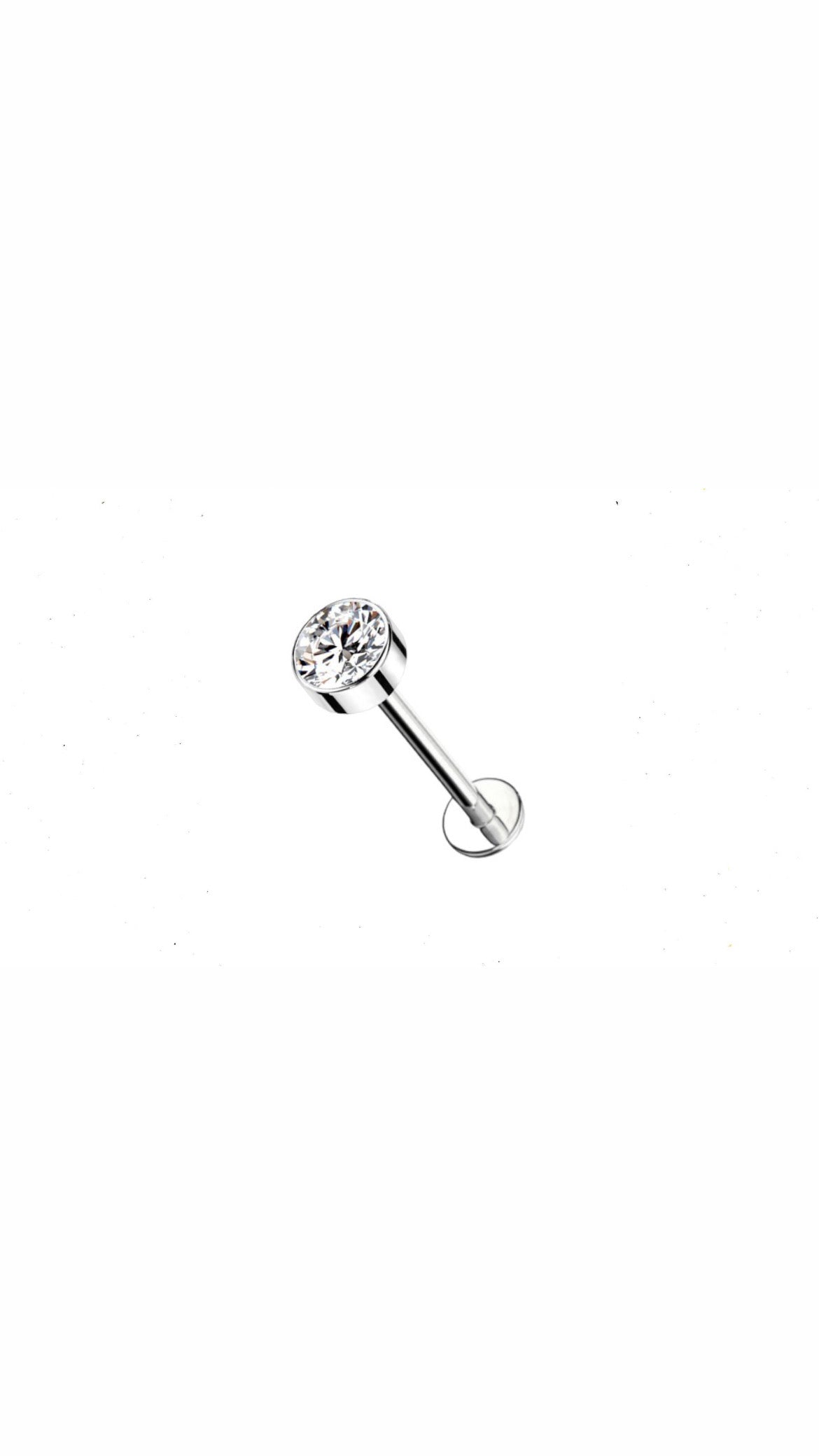 Stud Zirconia Ear Piercing (Model 2)