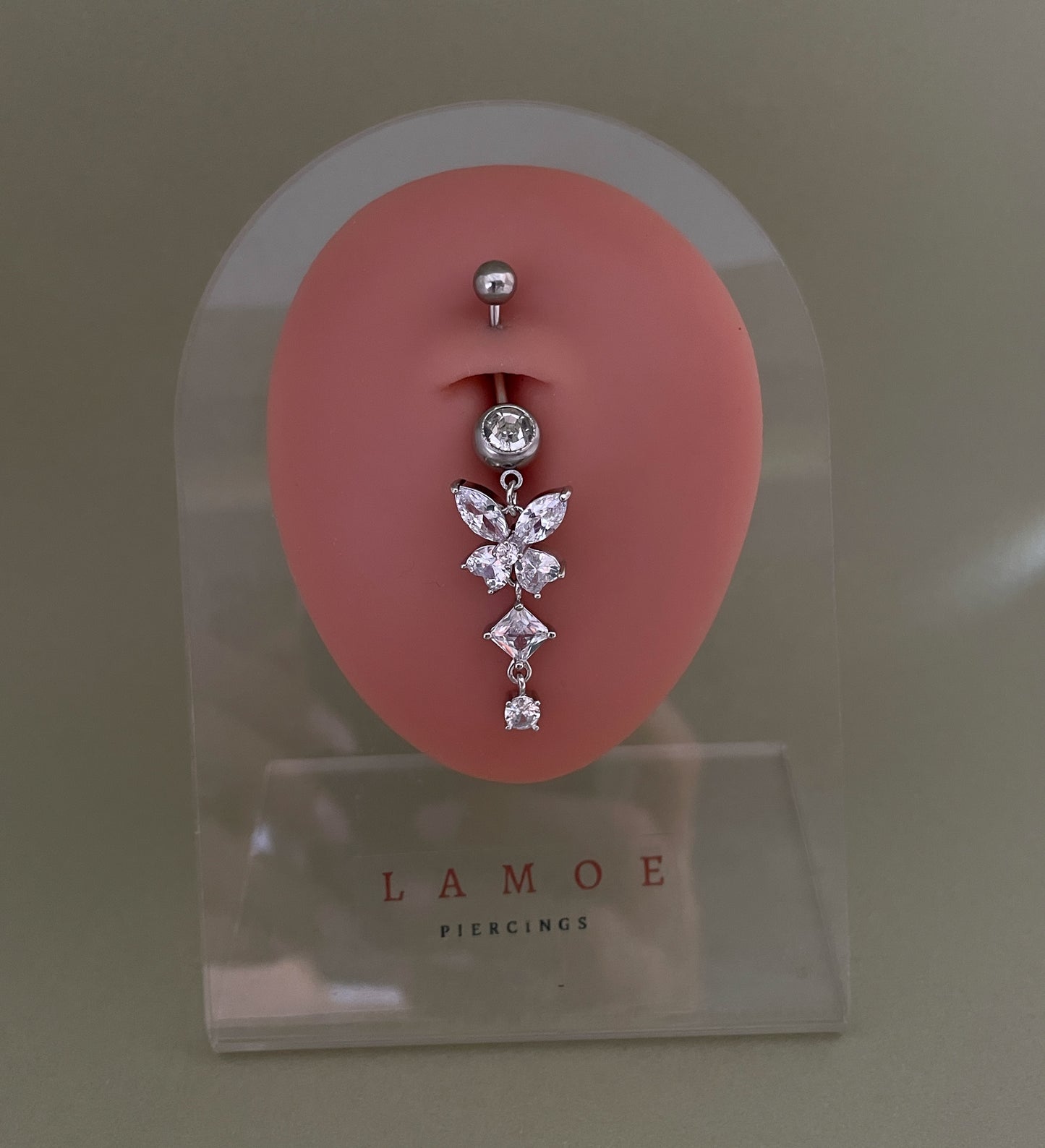 Zircon Butterfly Decor Navel Belly Piercing