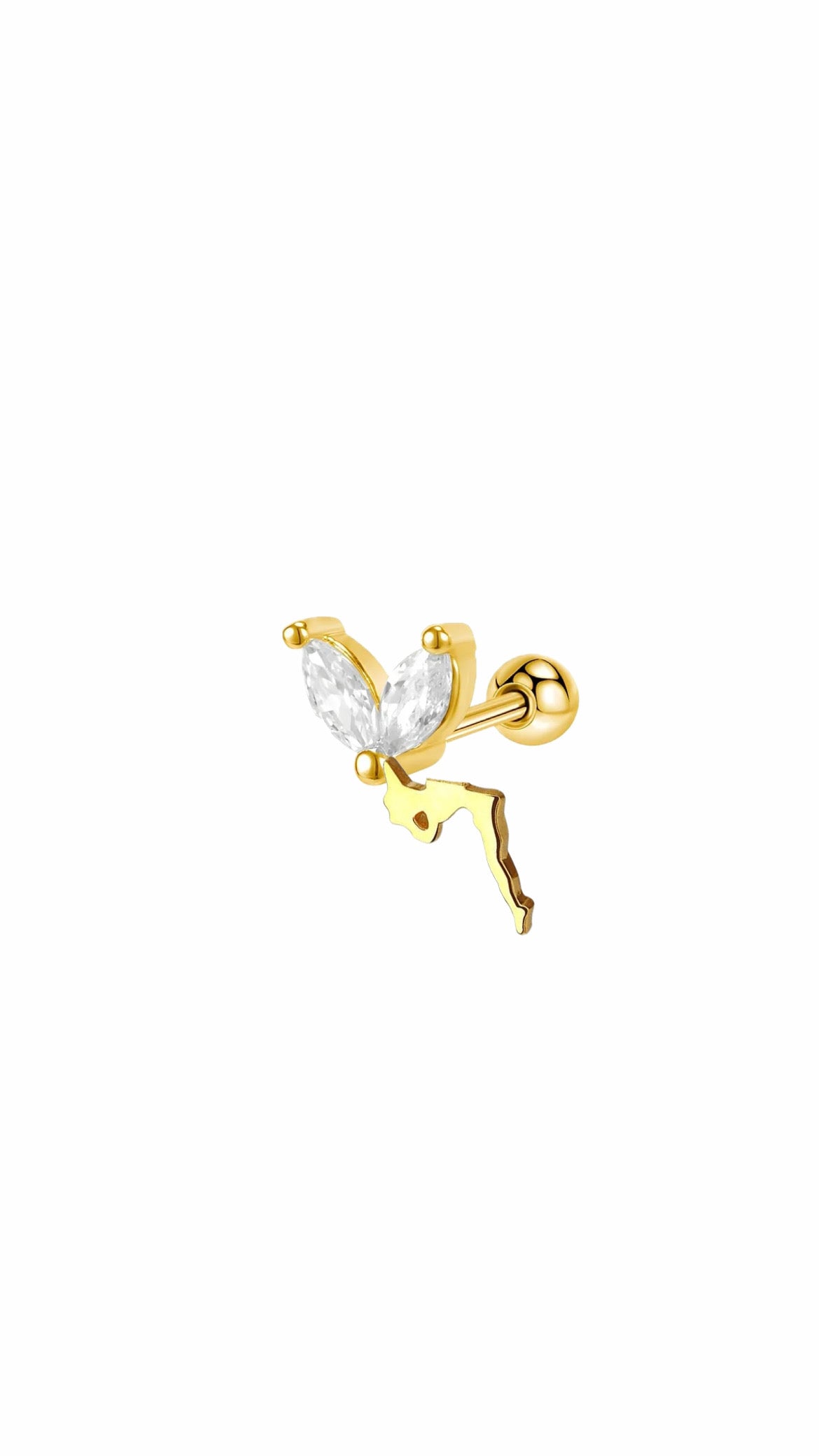 SS316L Ballerina Ear Piercing