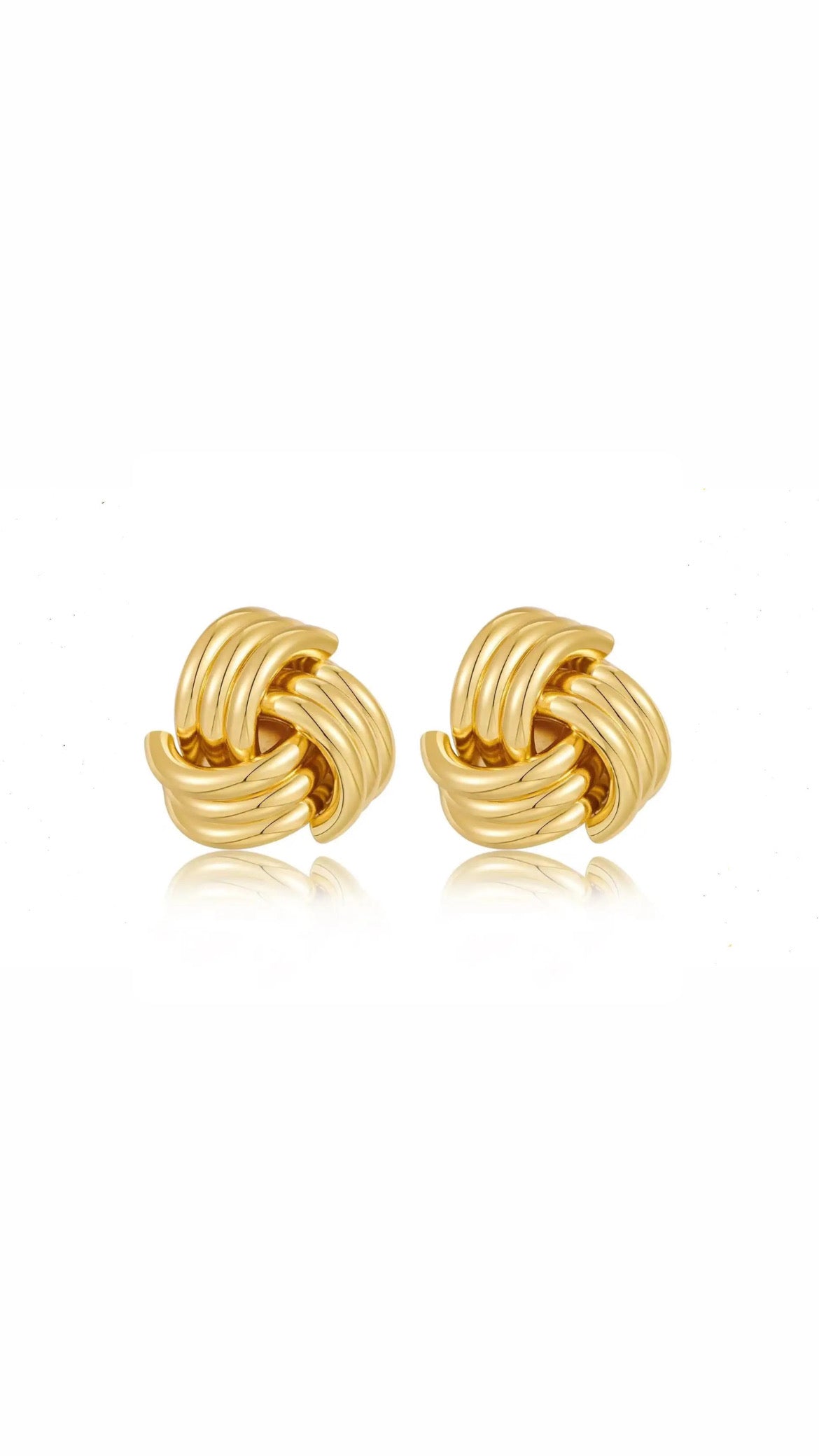 Knot Design Lobe Winter Earring