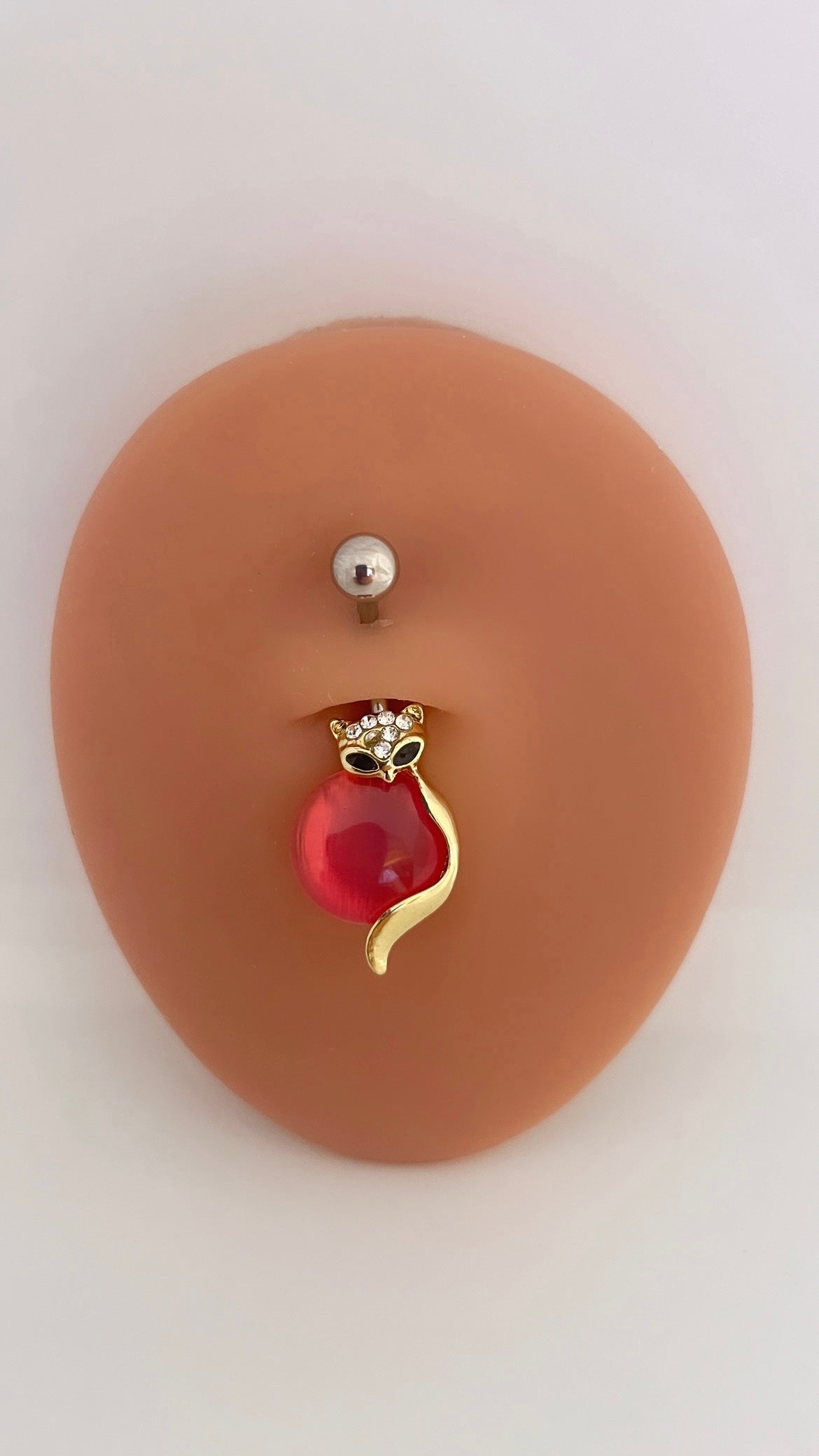 Fox Decor Navel Belly Ring