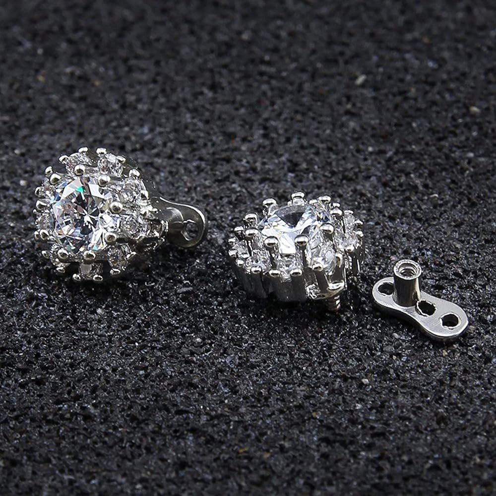 Rhinestone Dermal Piercing