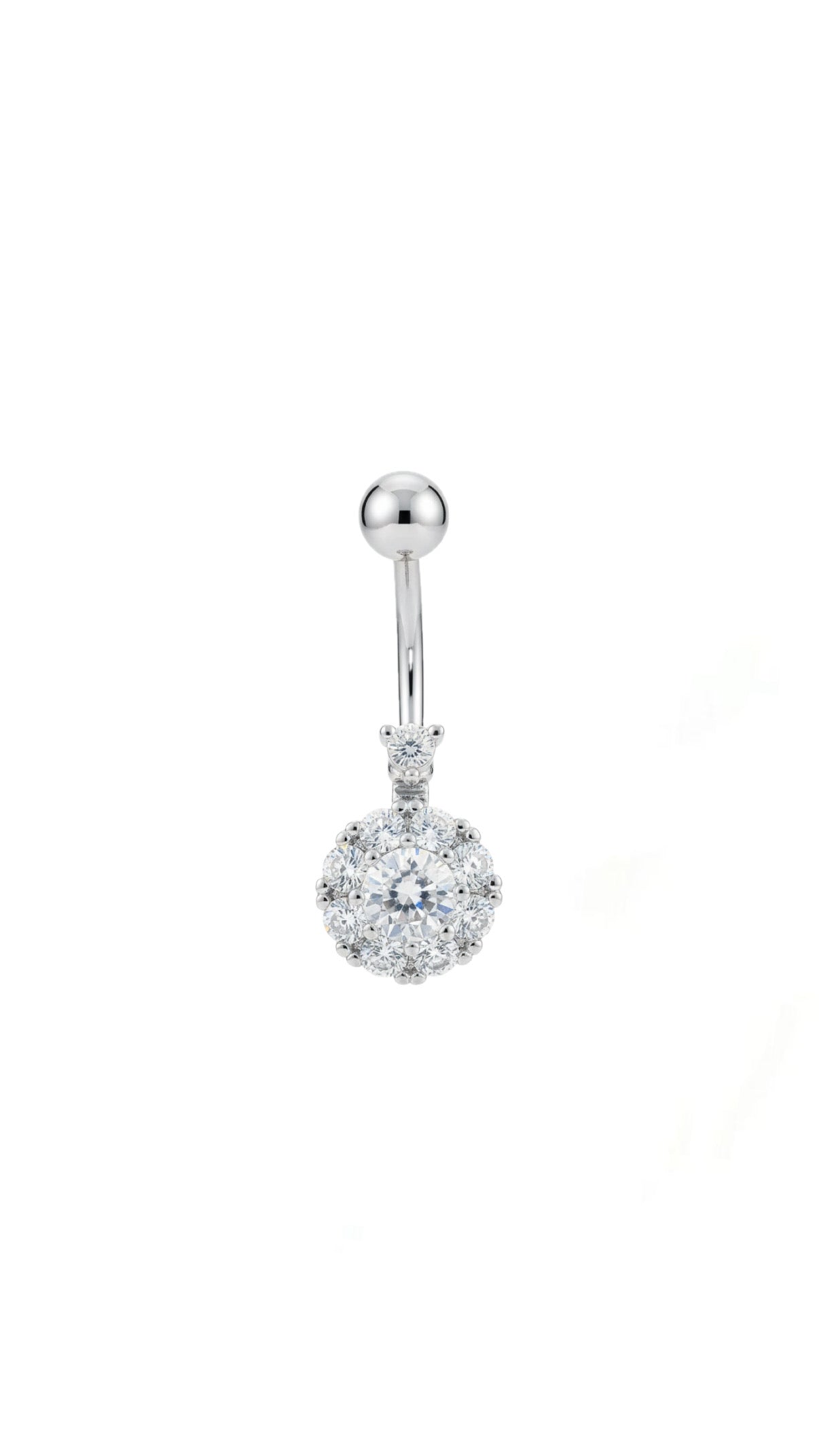 Cubic Stone Zirconia Navel Belly Ring