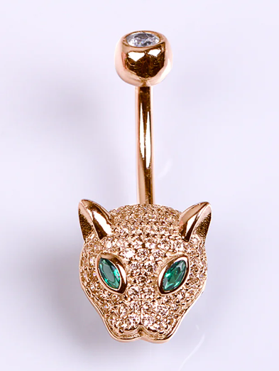 Leopard Belly Ring