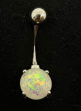 Basic Stone Belly Ring