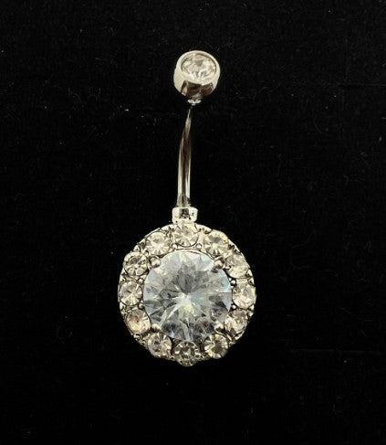 Round Stone Belly Ring