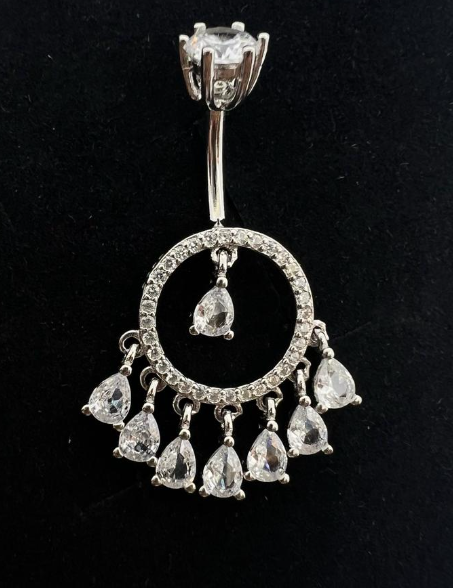 Silver 925 Bohemain Belly Ring