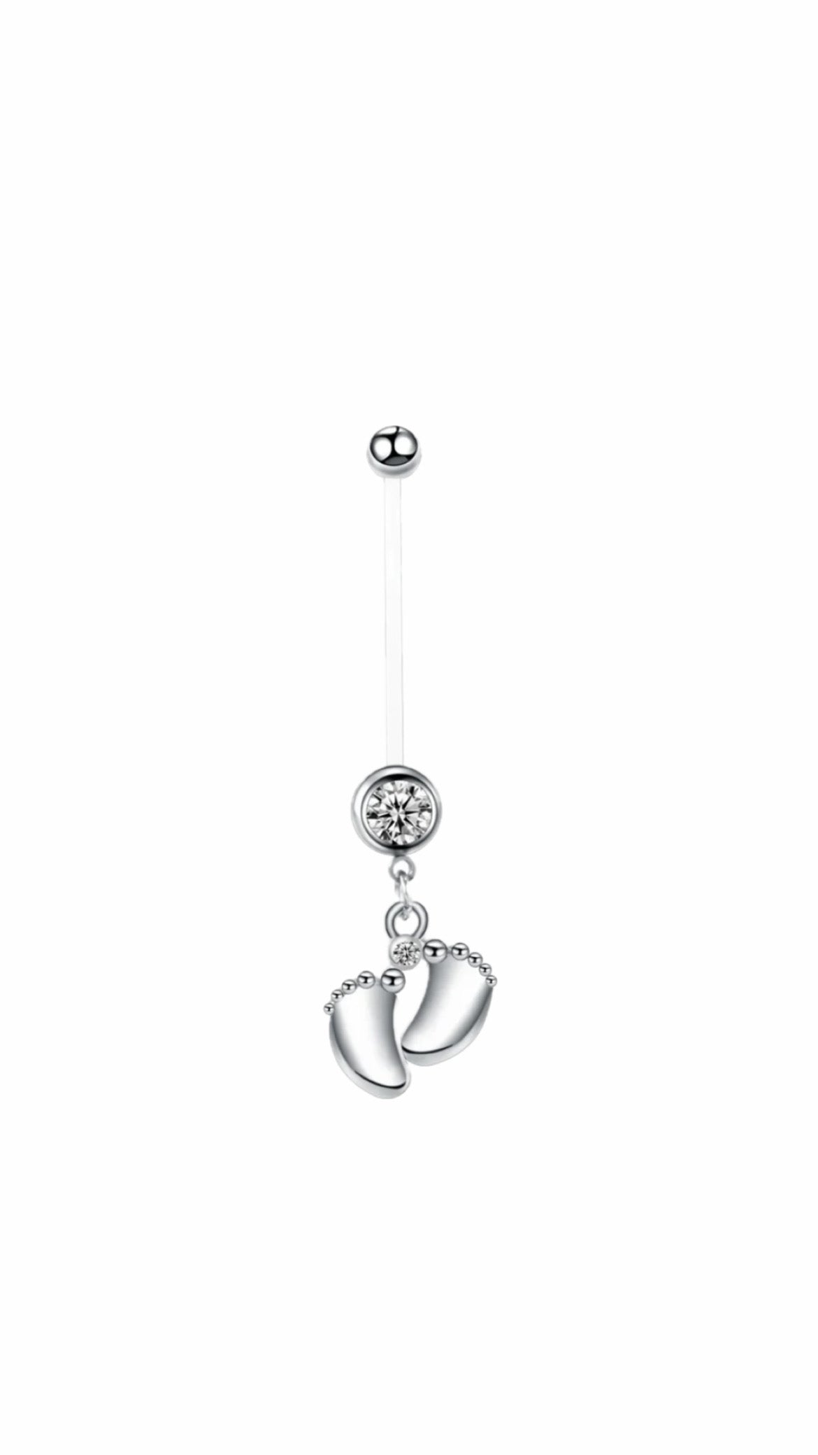 Little Feet Pregnancy BioFlex Belly Piercing