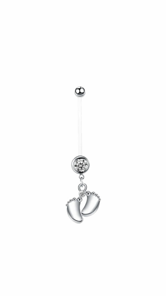 Little Feet Pregnancy BioFlex Belly Piercing