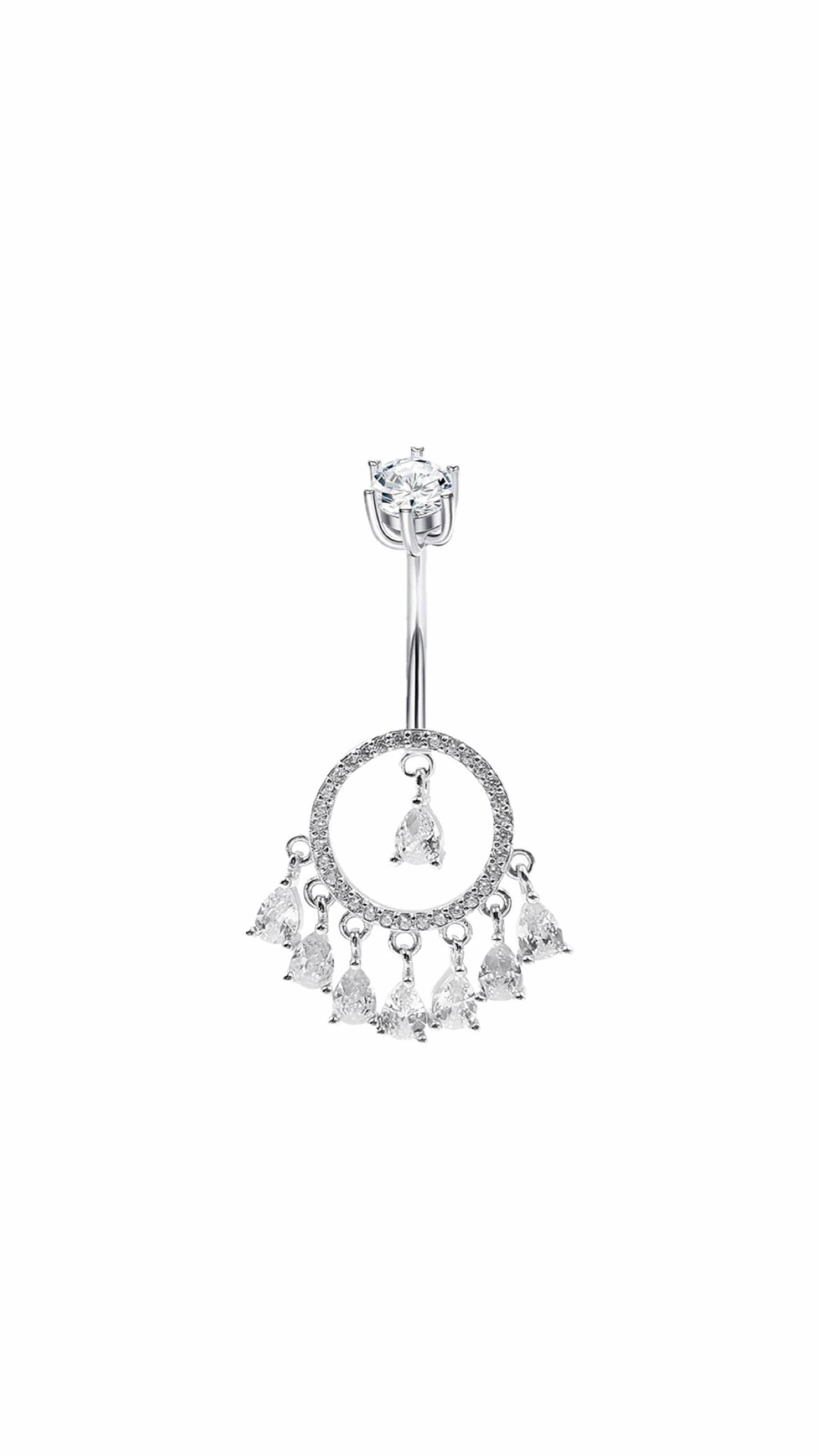 Silver 925 Bohemain Belly Ring