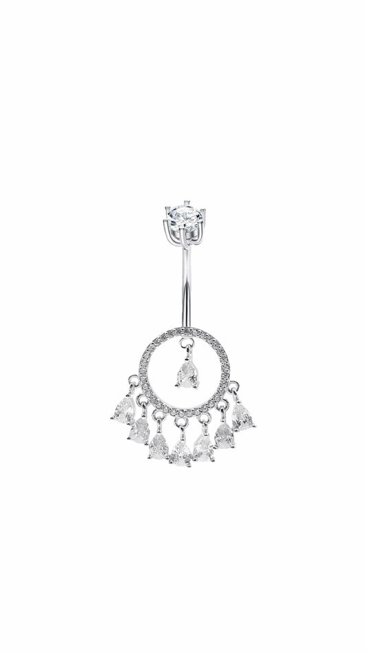 Silver 925 Bohemain Belly Ring