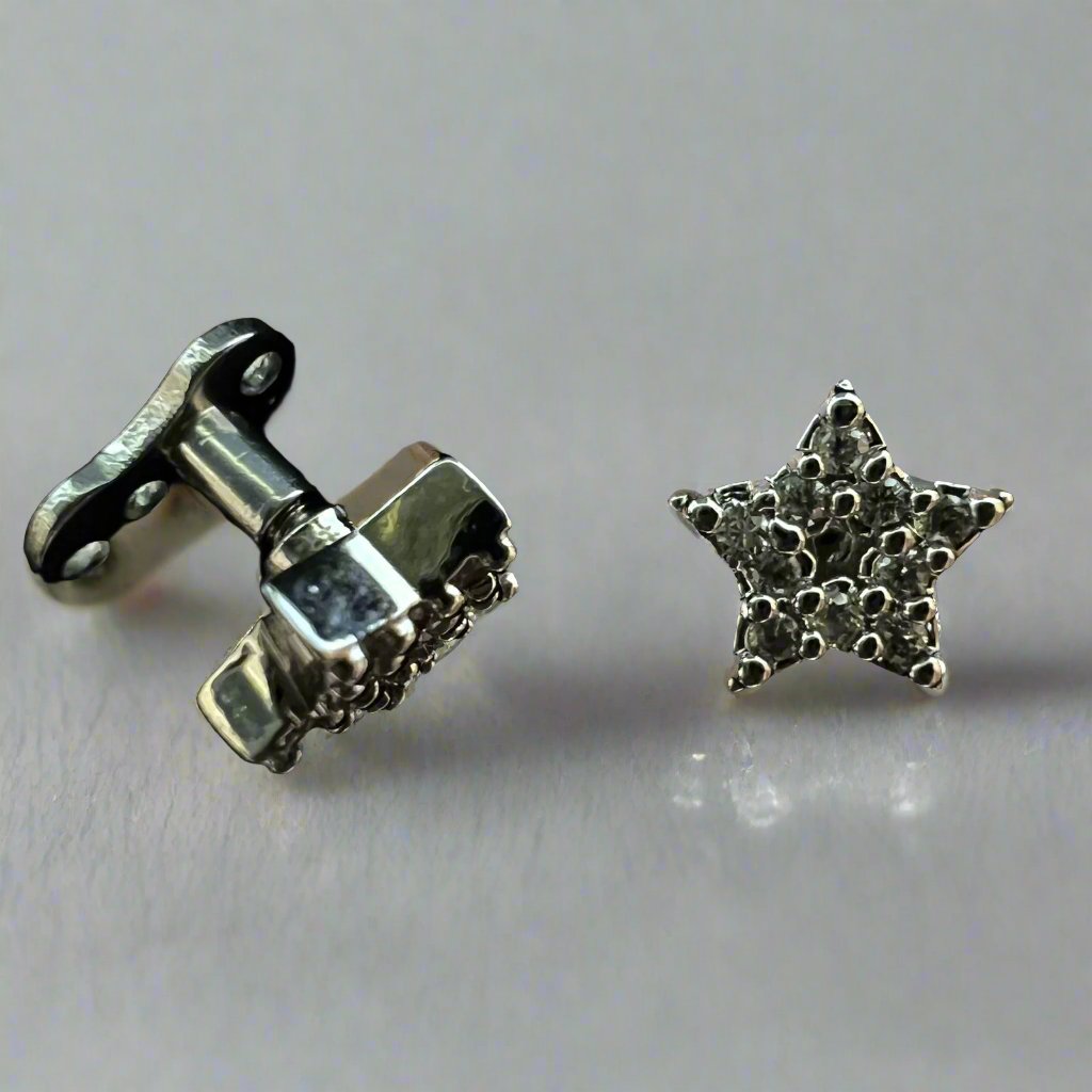 Strass Star Dermal Piercing