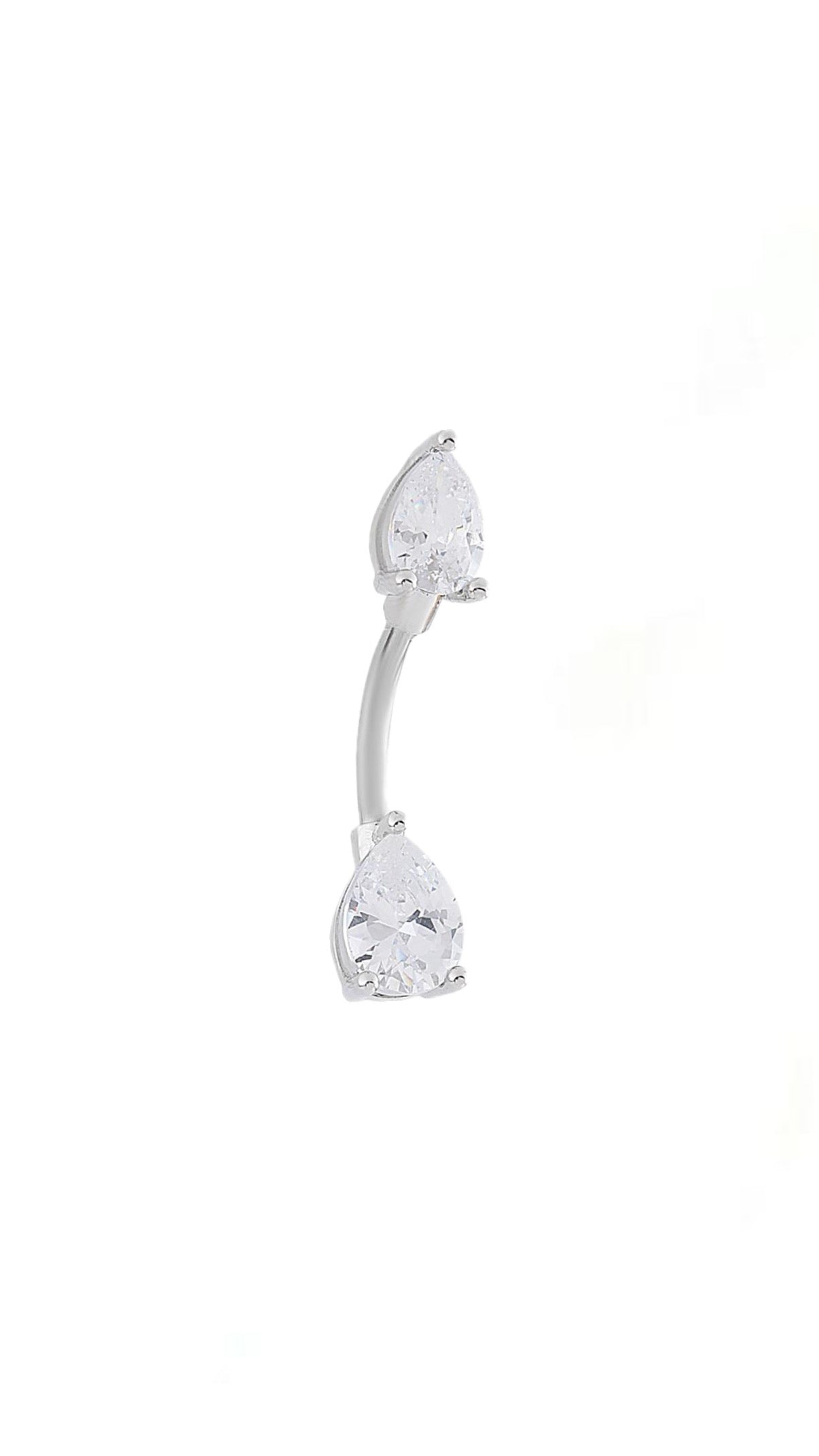 Zircon Water-drop Navel Belly Ring