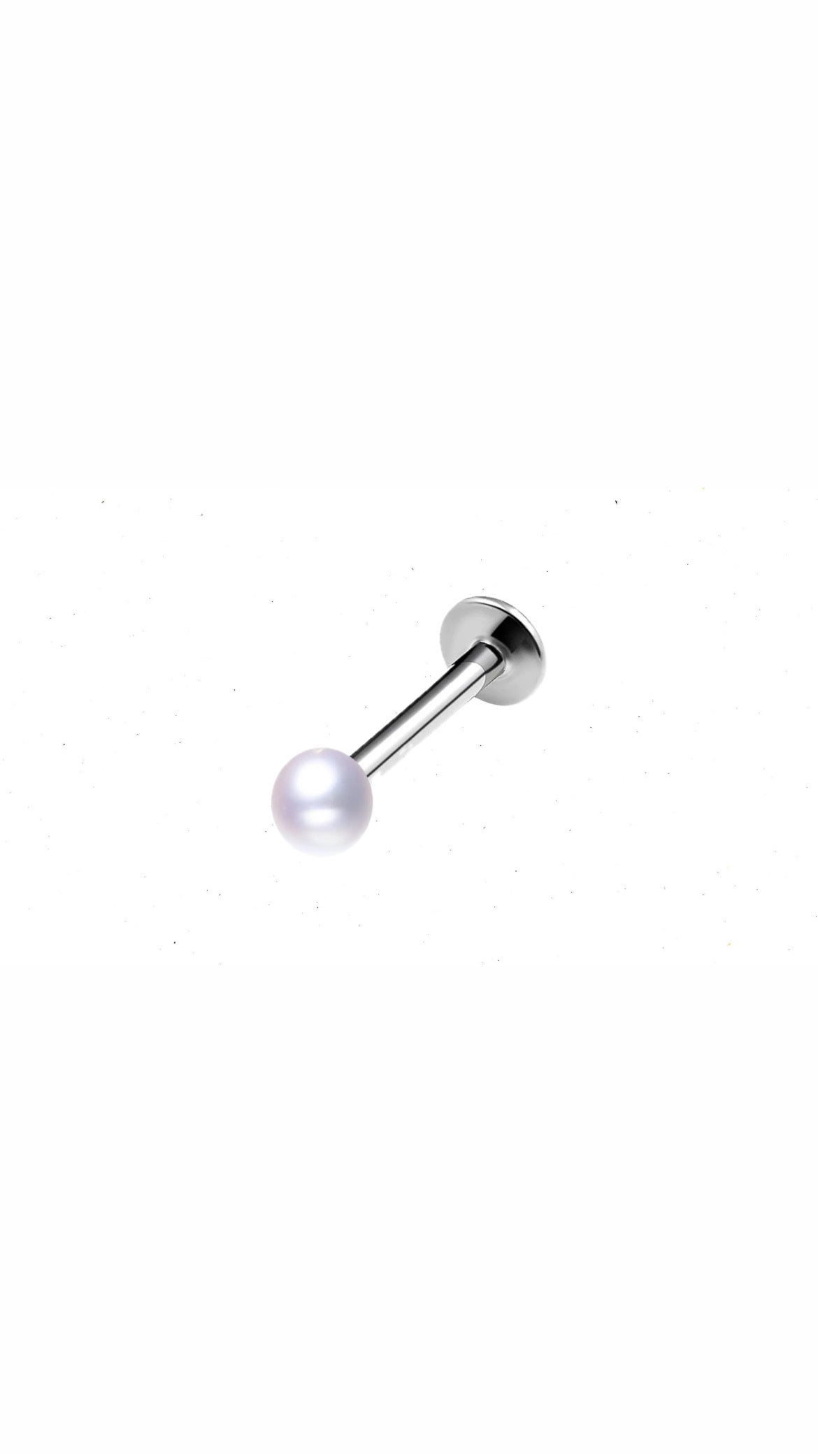 Pearl Flatback Ear Piercing