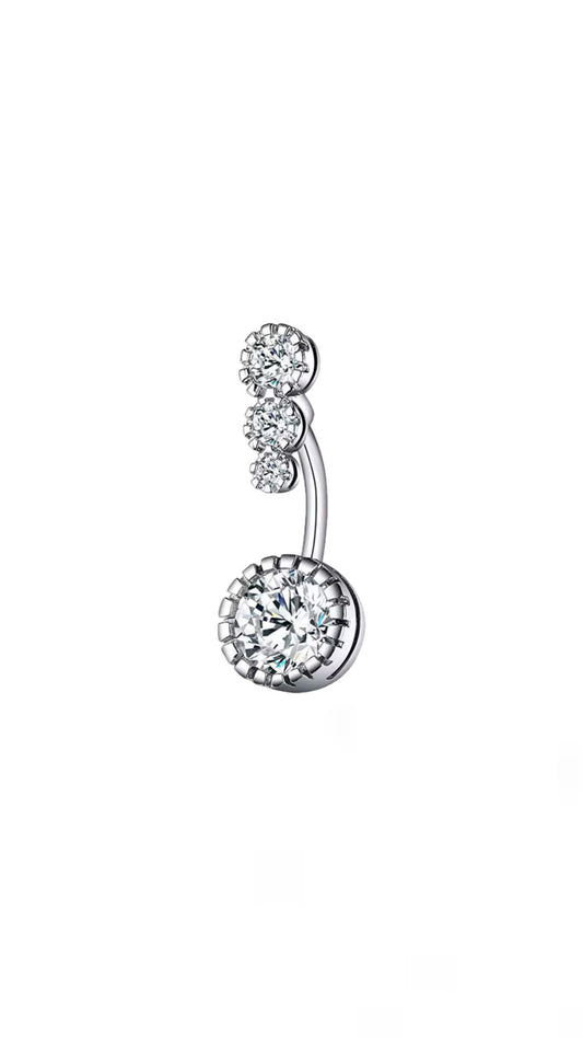 Triple Strass Stones Belly Piercing