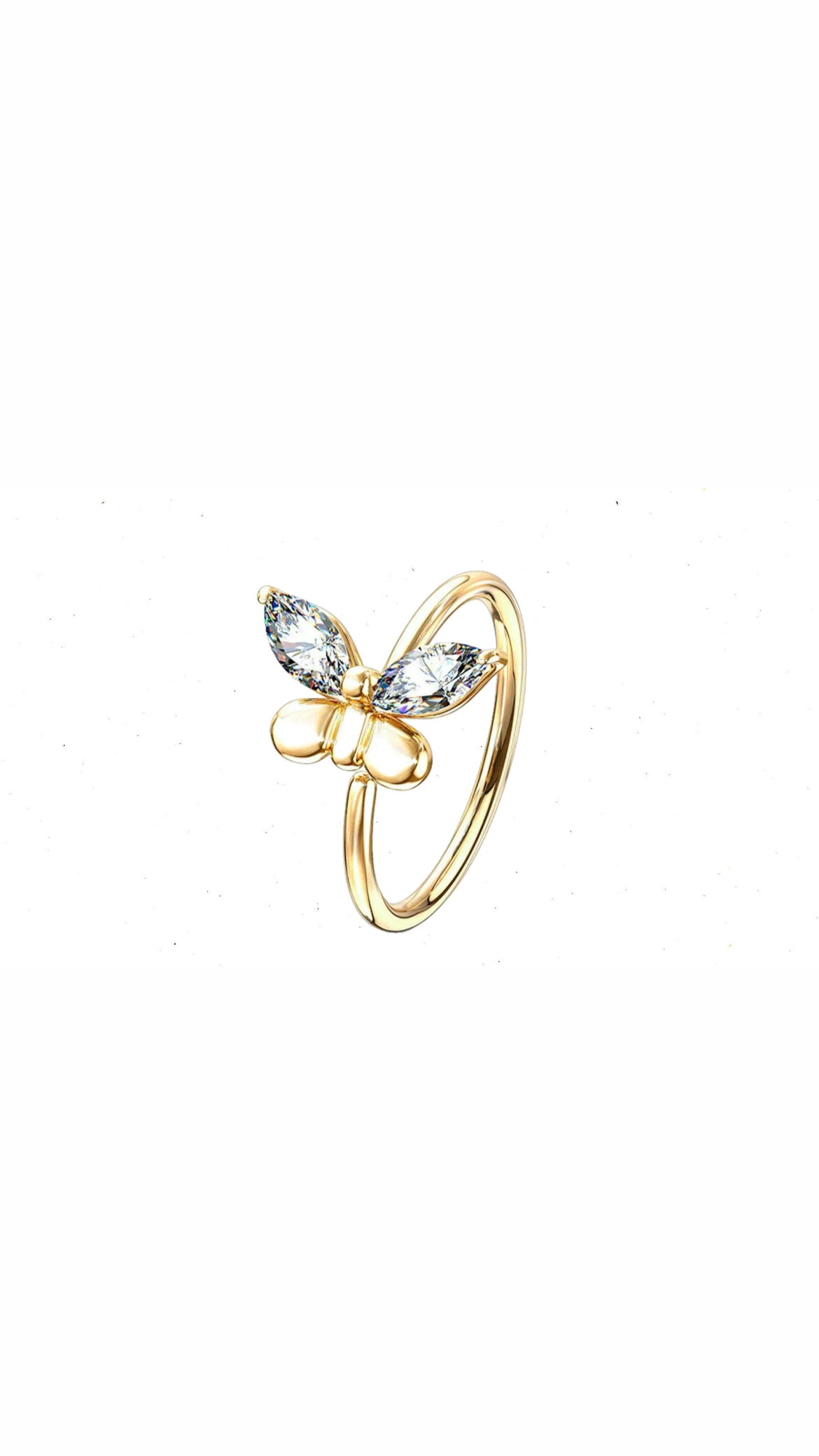 Butterfly Stainless Steel Nose Piercing