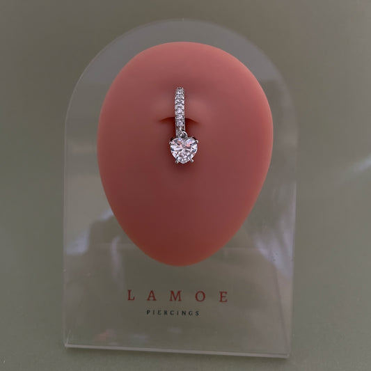 Heart Clicker Belly Ring