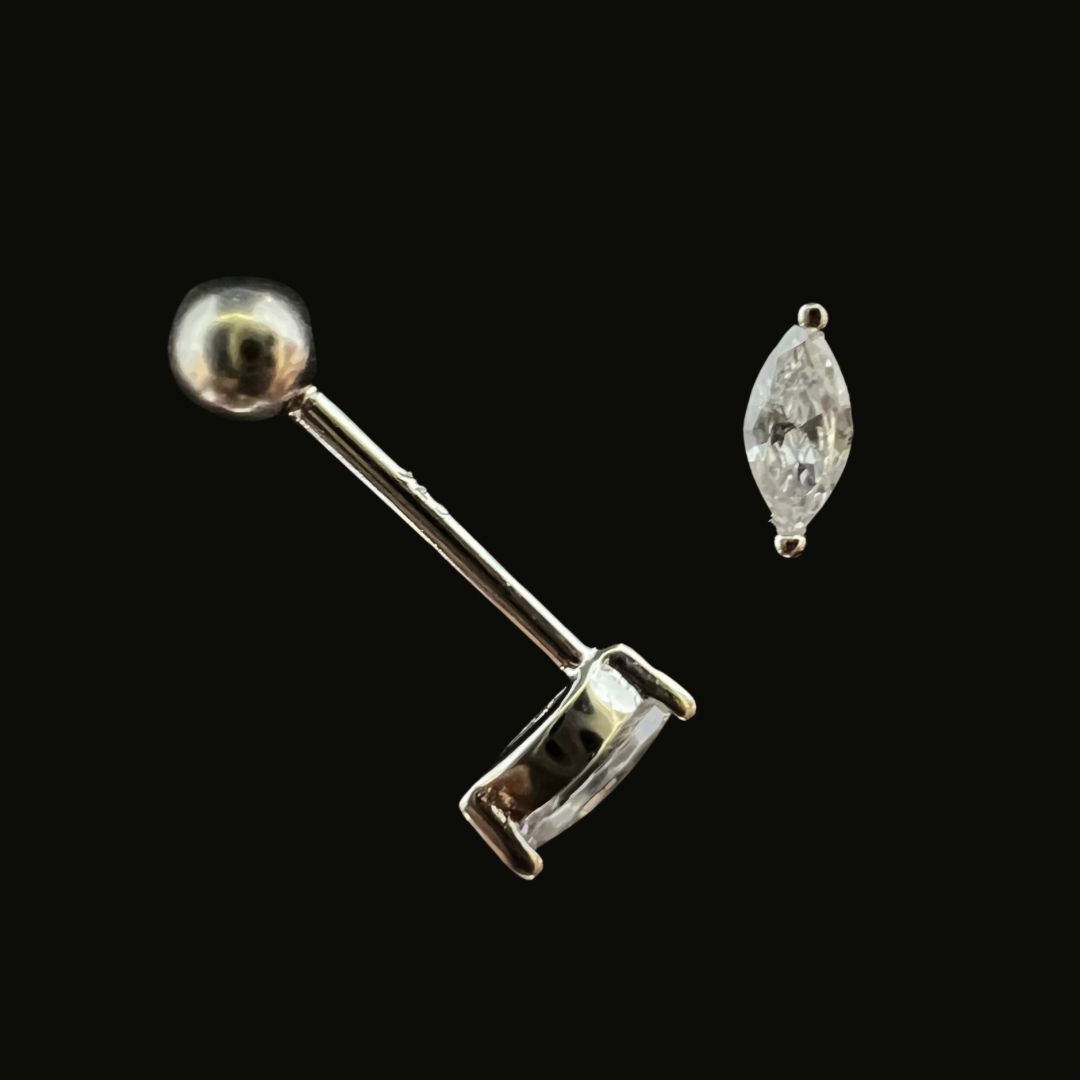 Drop Stud Tragus Ear Piercing