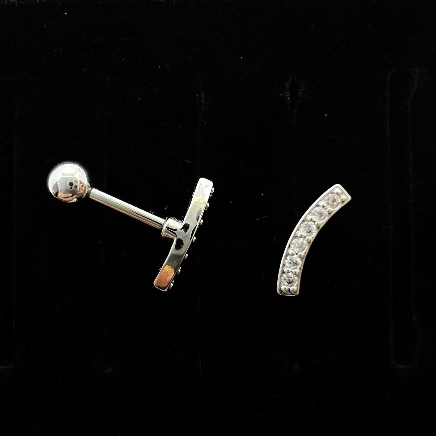 Stainless Steel 5 Stones Arc Helix / Conch Ear Piercing