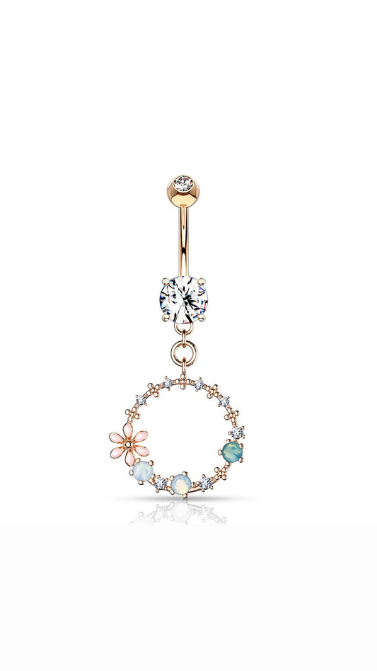 Multicolored Dangle Belly Ring (BEST SELLER)