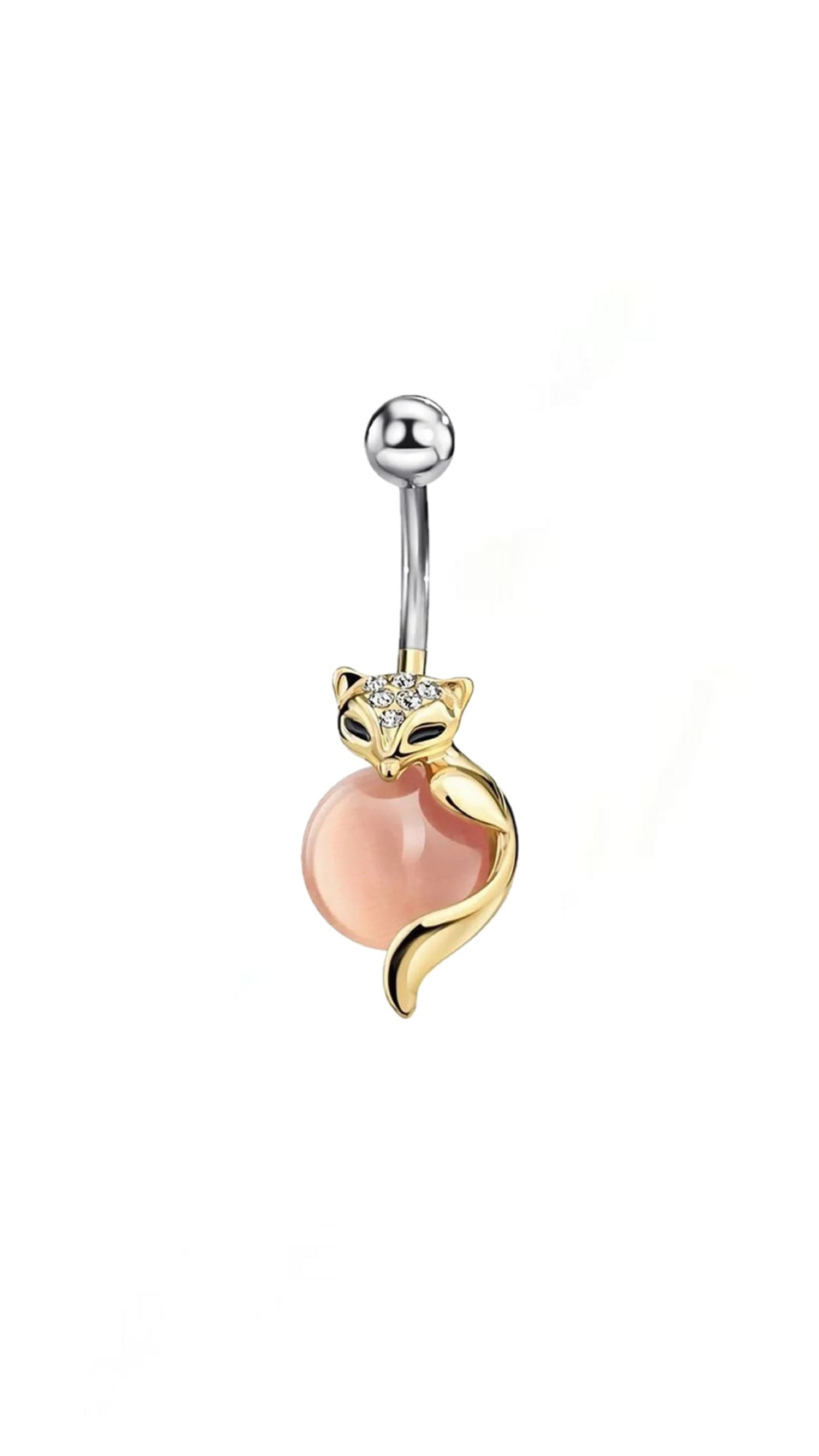 Fox Decor Navel Belly Ring