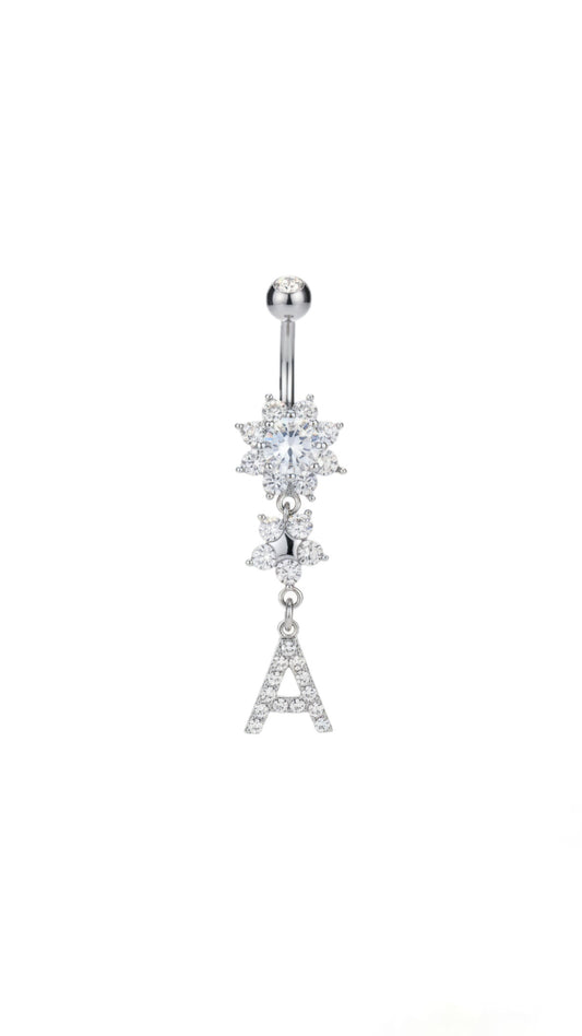 Letter Decor Belly Ring