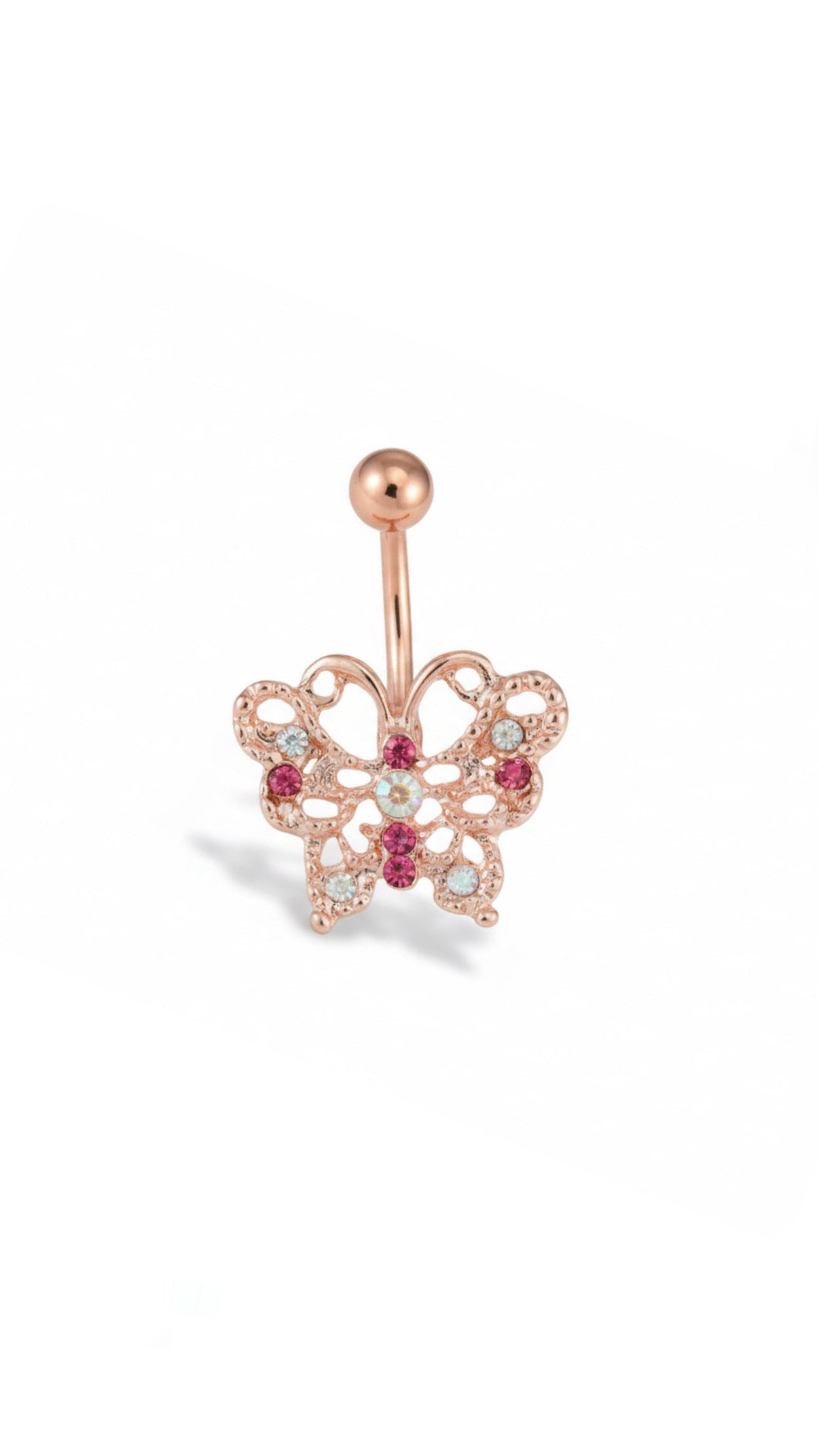 Multicolor Butterfly Decor Navel Belly Ring