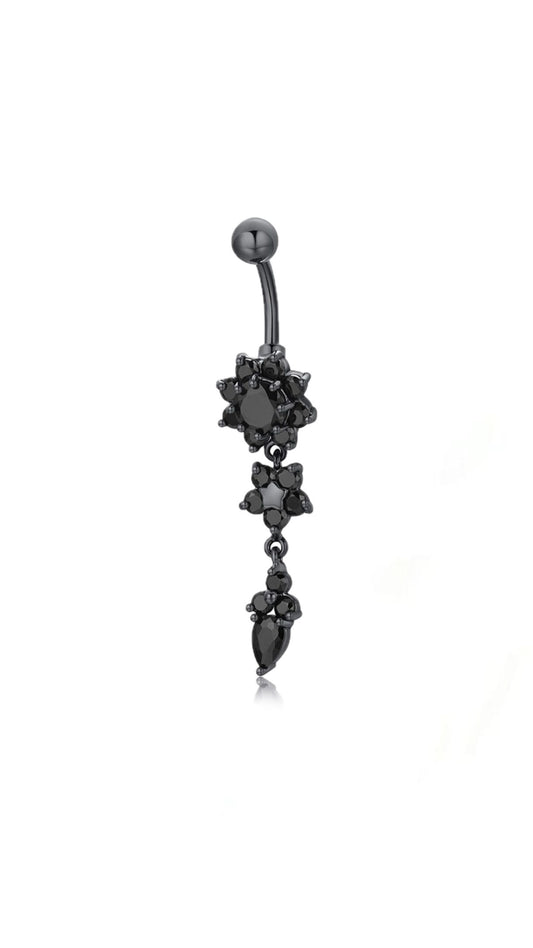 Double Flower Belly Ring