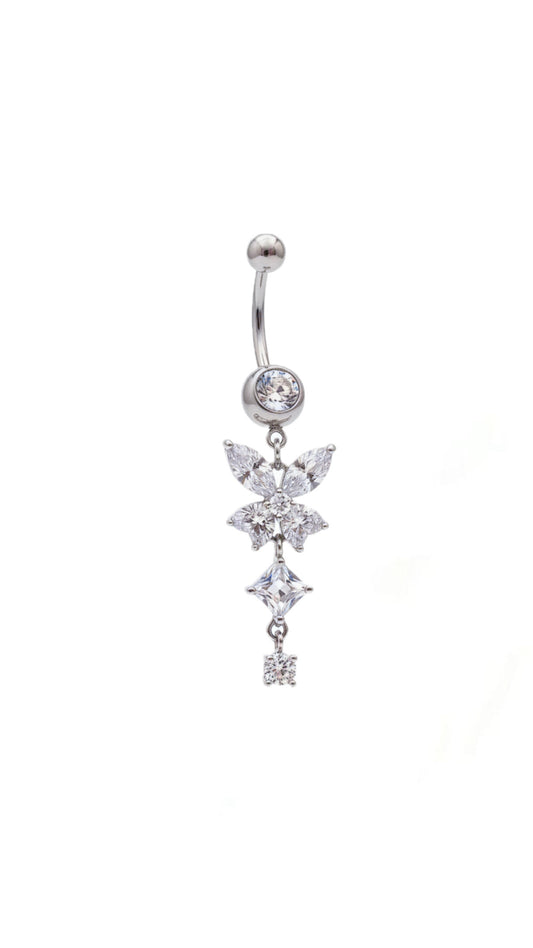 Zircon Butterfly Decor Navel Belly Piercing