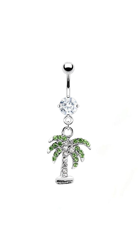 Palm Tree Belly Ring
