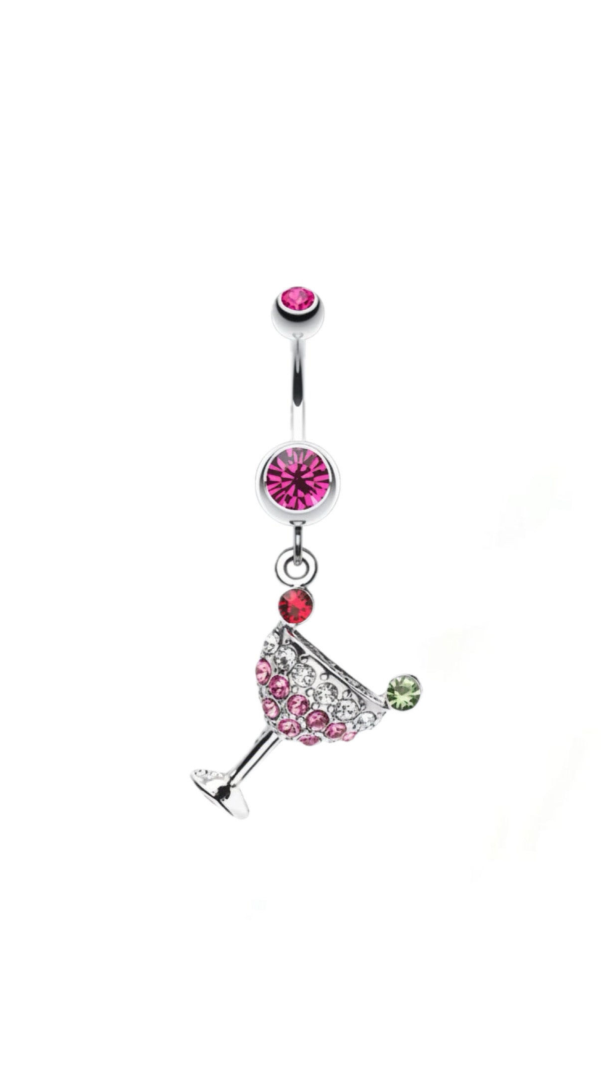 Margarita Glass Dangle Navel Belly Piercing