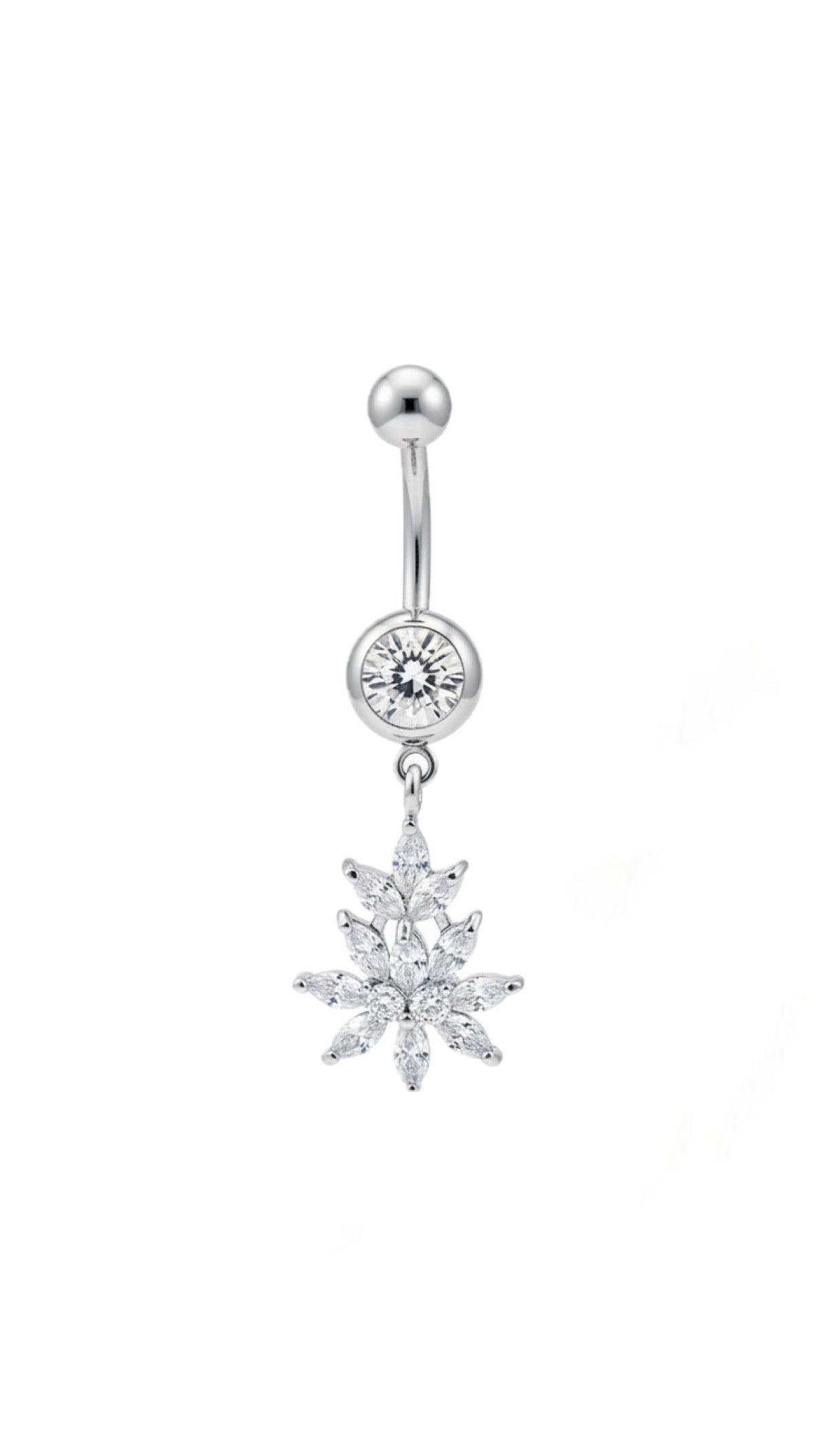 Zircon Decor Navel Belly Ring
