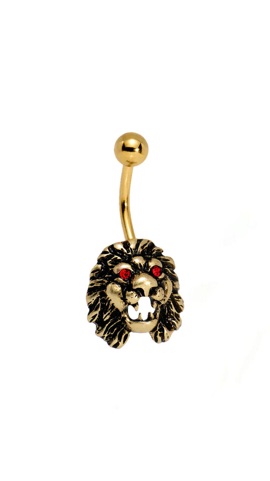 Lion Head Decor Navel Belly Ring