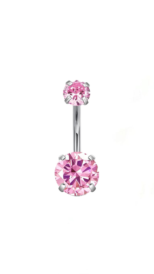 Rhinestone Decor Belly Ring