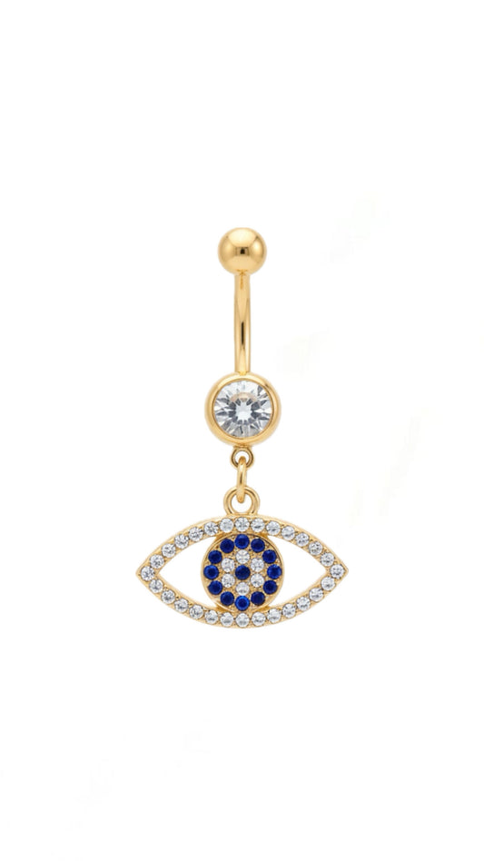 Cubic Zirconia Eyecharm Navel Belly Piercing