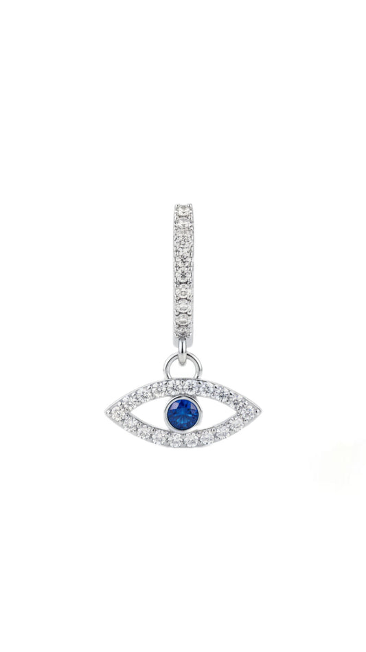 Cubic Zirconia Eye Clicker  Decor Navel Belly Ring