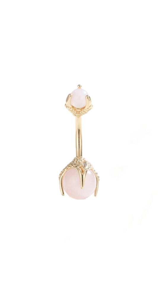 Dragon Claws Pearl  Decor Navel Belly Ring