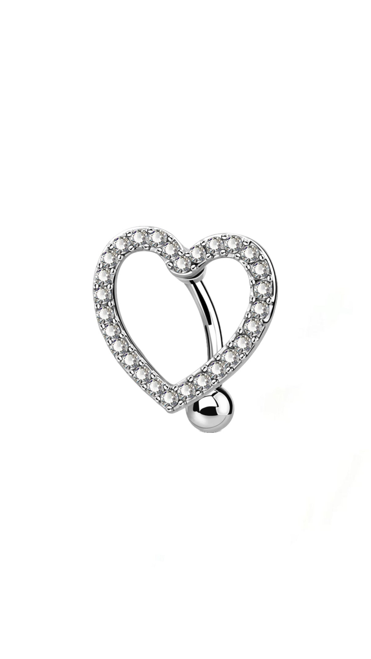 Reverse Heart Belly Ring