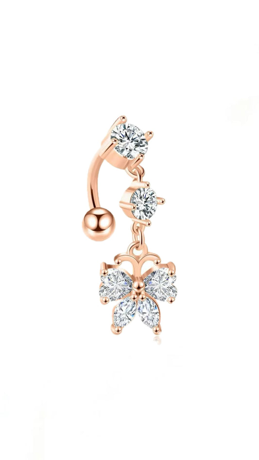 Reversible Butterfly Belly Ring