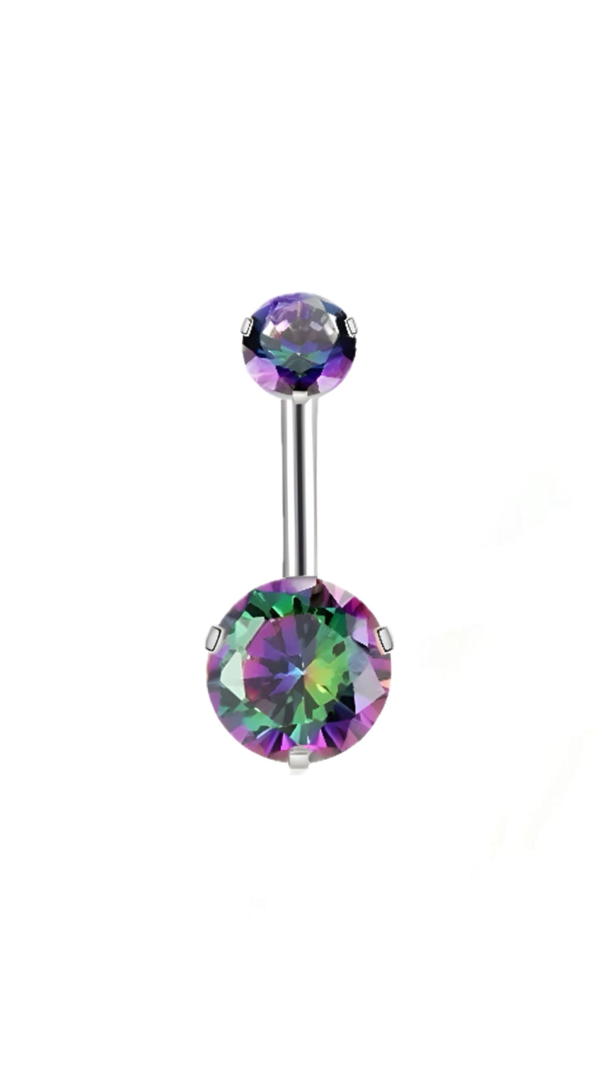 Multicolor Basic Stone Belly Piercing