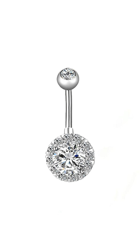 Round Stone Belly Ring