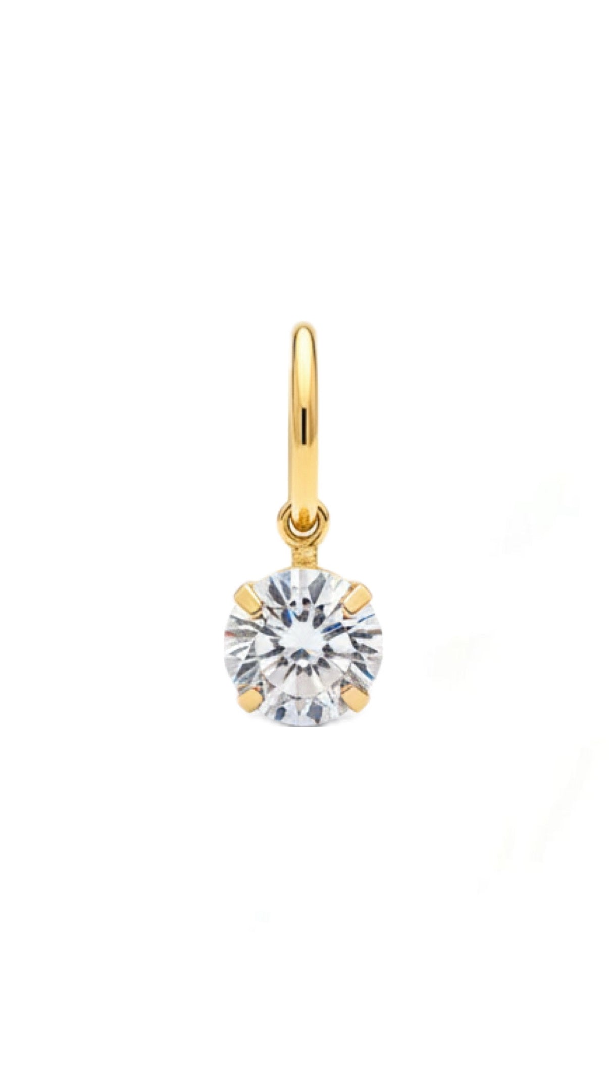 Zircon Hoop Belly Ring