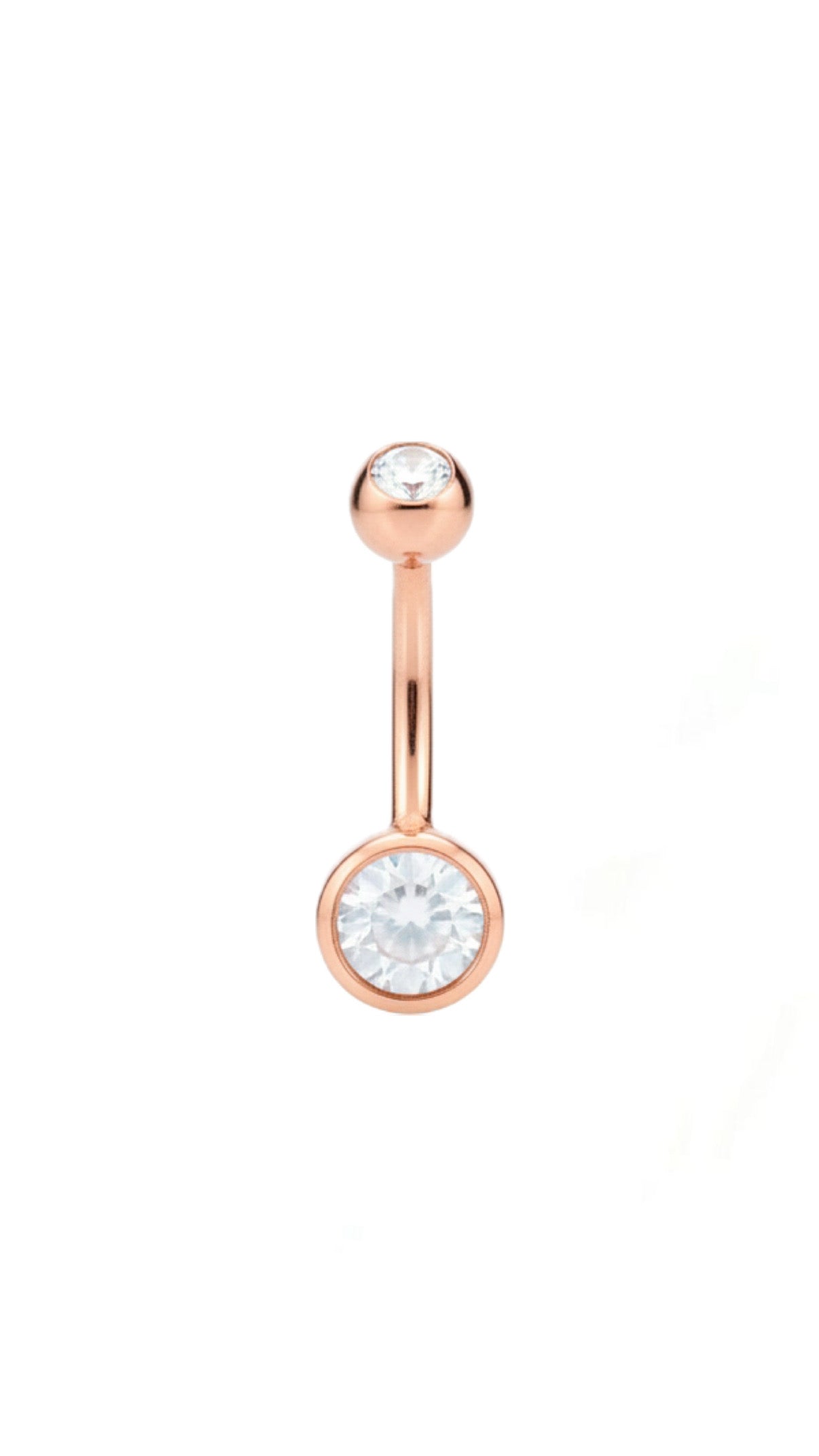 Basic Rose Gold Belly Piercing