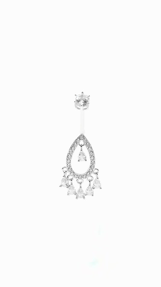 14G Bohemian Drop Belly Piercing
