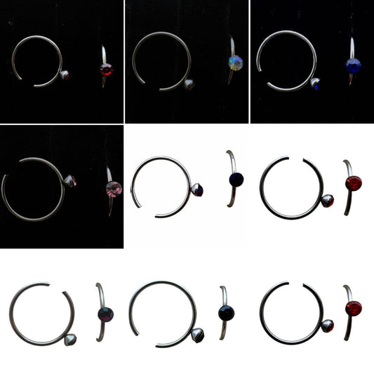 Circle Stainless Steel Nose Piercing