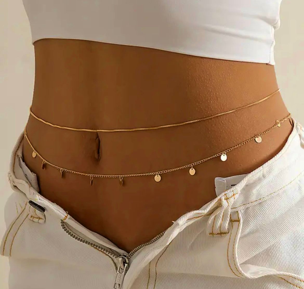 Double Circle Waist Chain