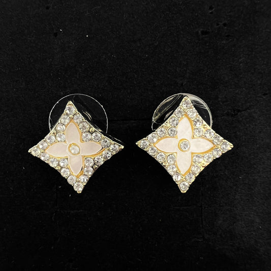 Strass Flower Winter Earring