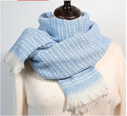 Livia Blue Winter Scarf