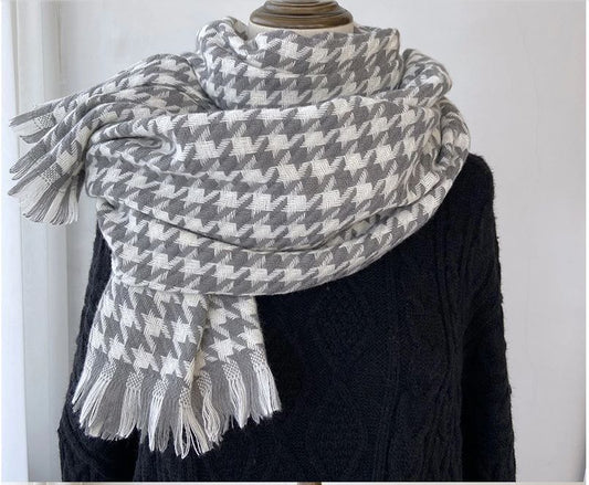 Adella Grey Winter Scarf