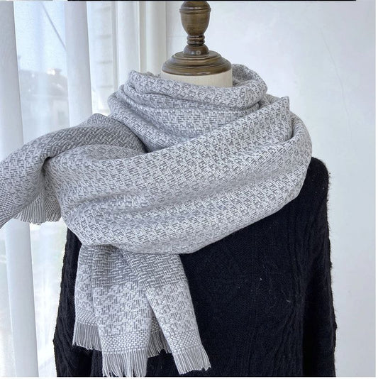 Maella Grey Winter Scarf